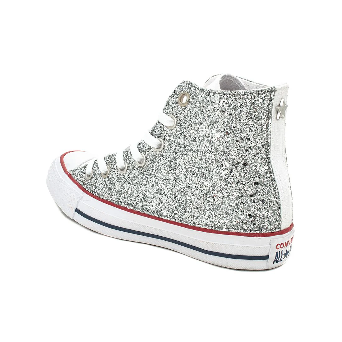 CONVERSE PERSONALIZZATE ARGENTO JEAN MARIE - Image 4