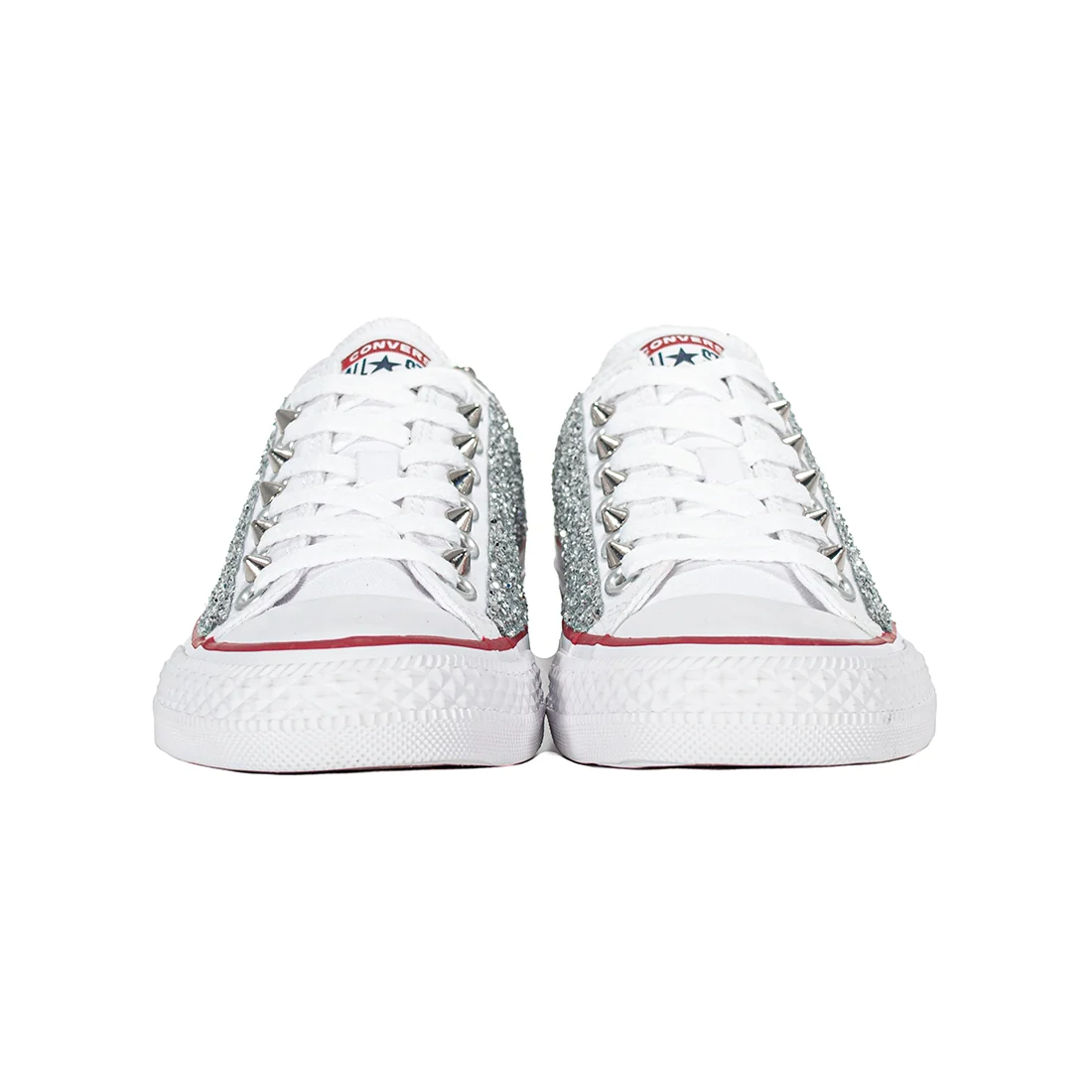 CONVERSE PERSONALIZZATE ARGENTO BEDA - Image 4