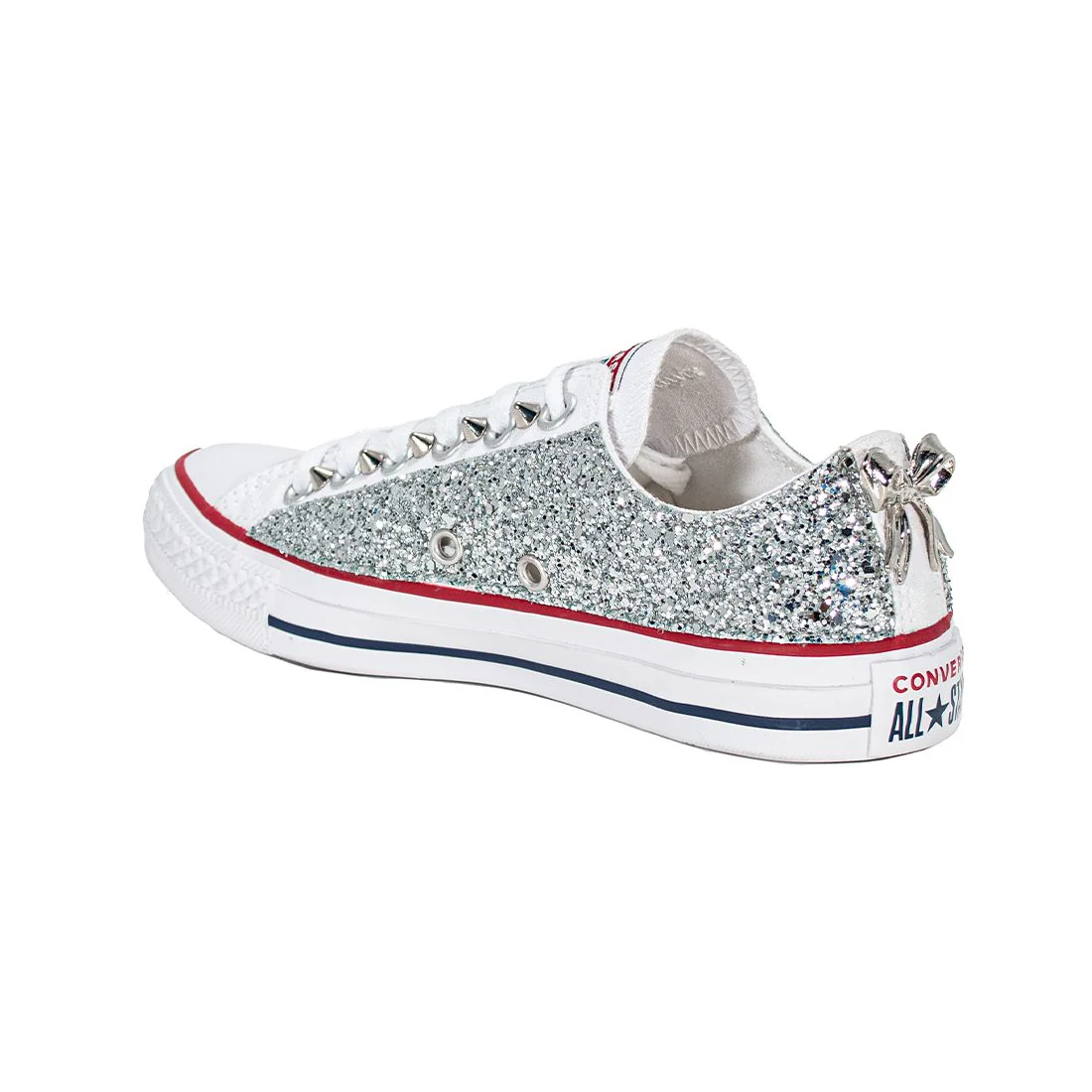 CONVERSE PERSONALIZZATE ARGENTO BEDA - Image 5