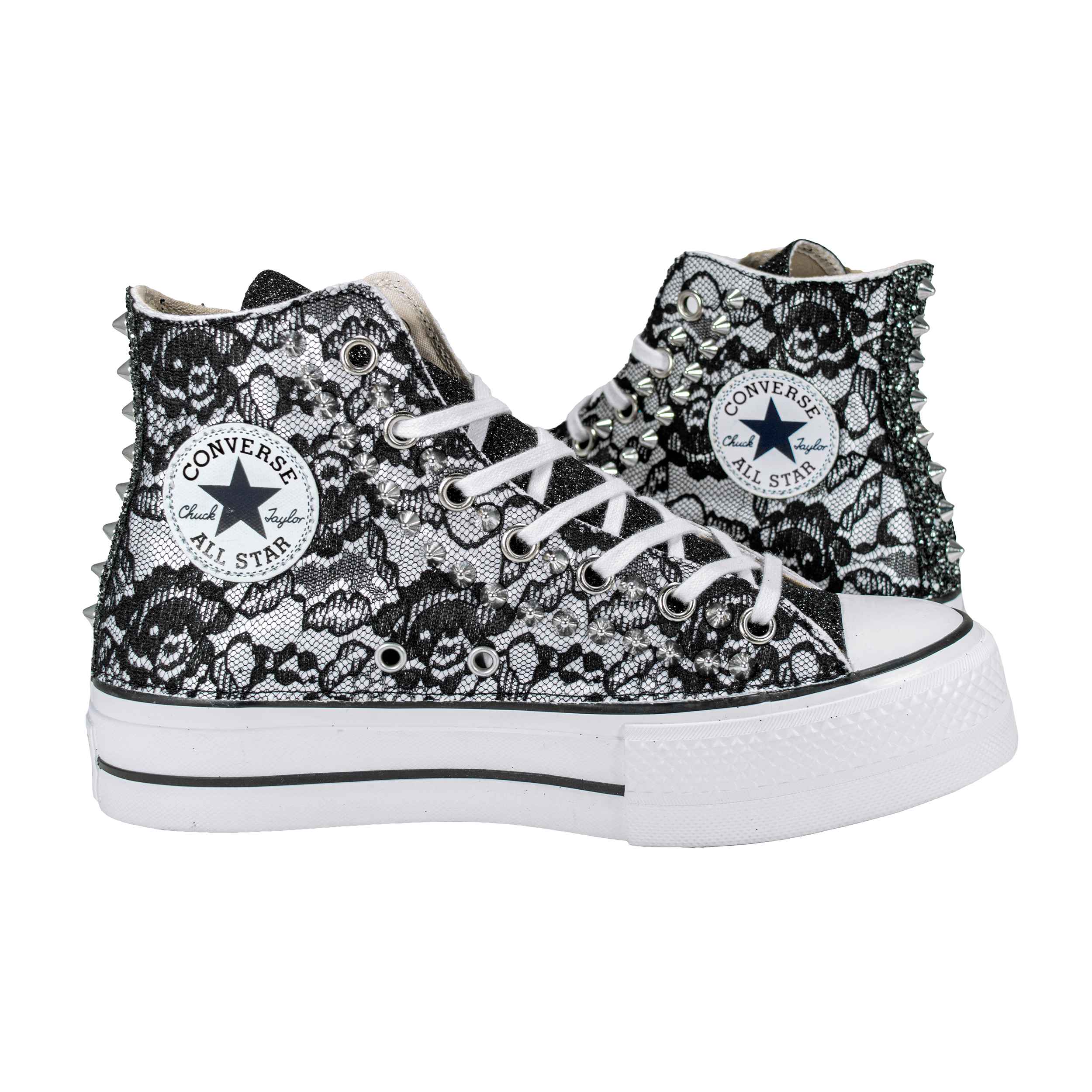 CONVERSE PLATFORM PERSONALIZZATE NERA MERLIN