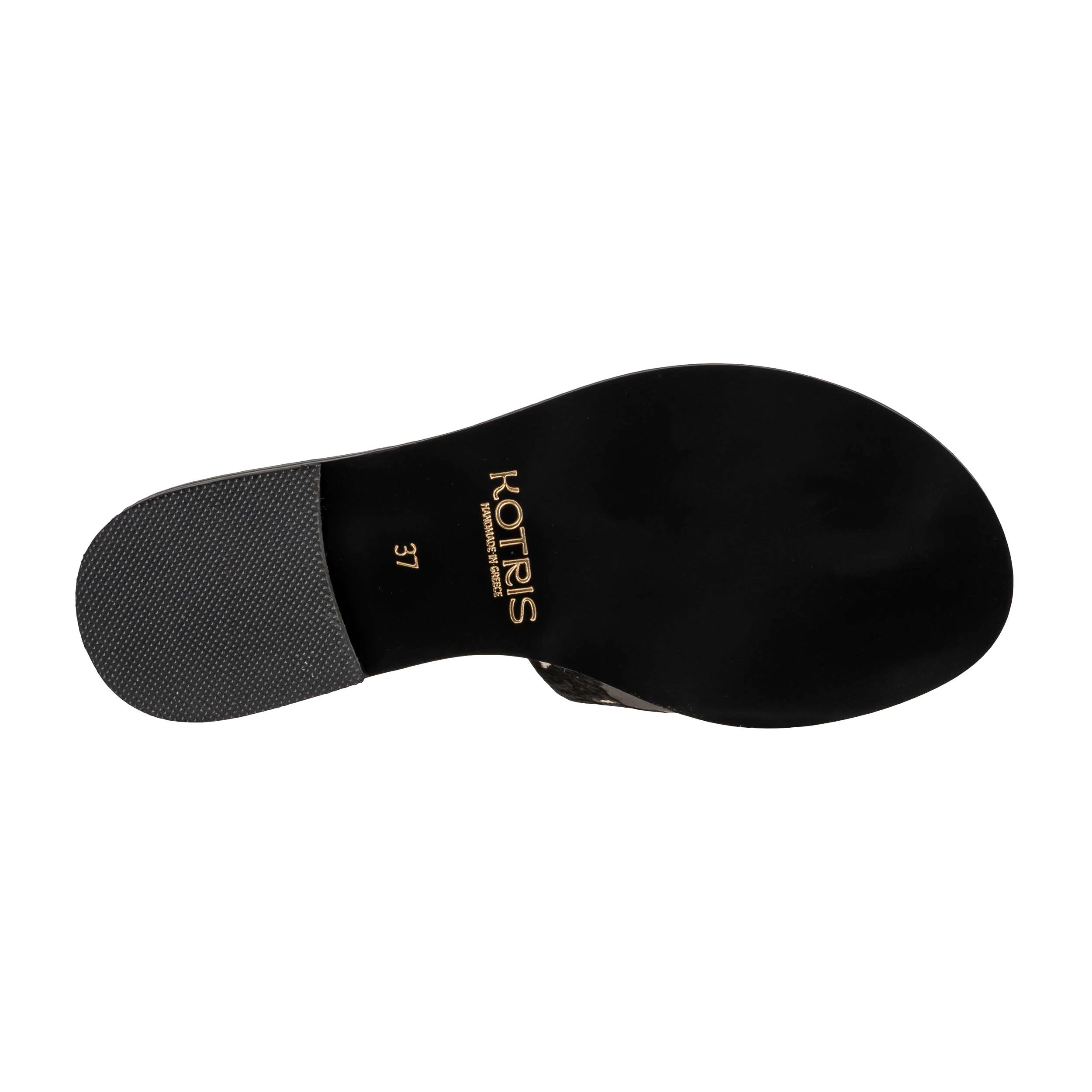 KOTRIS 04-630 COW SANDALO BLACK LEATHER - Image 5
