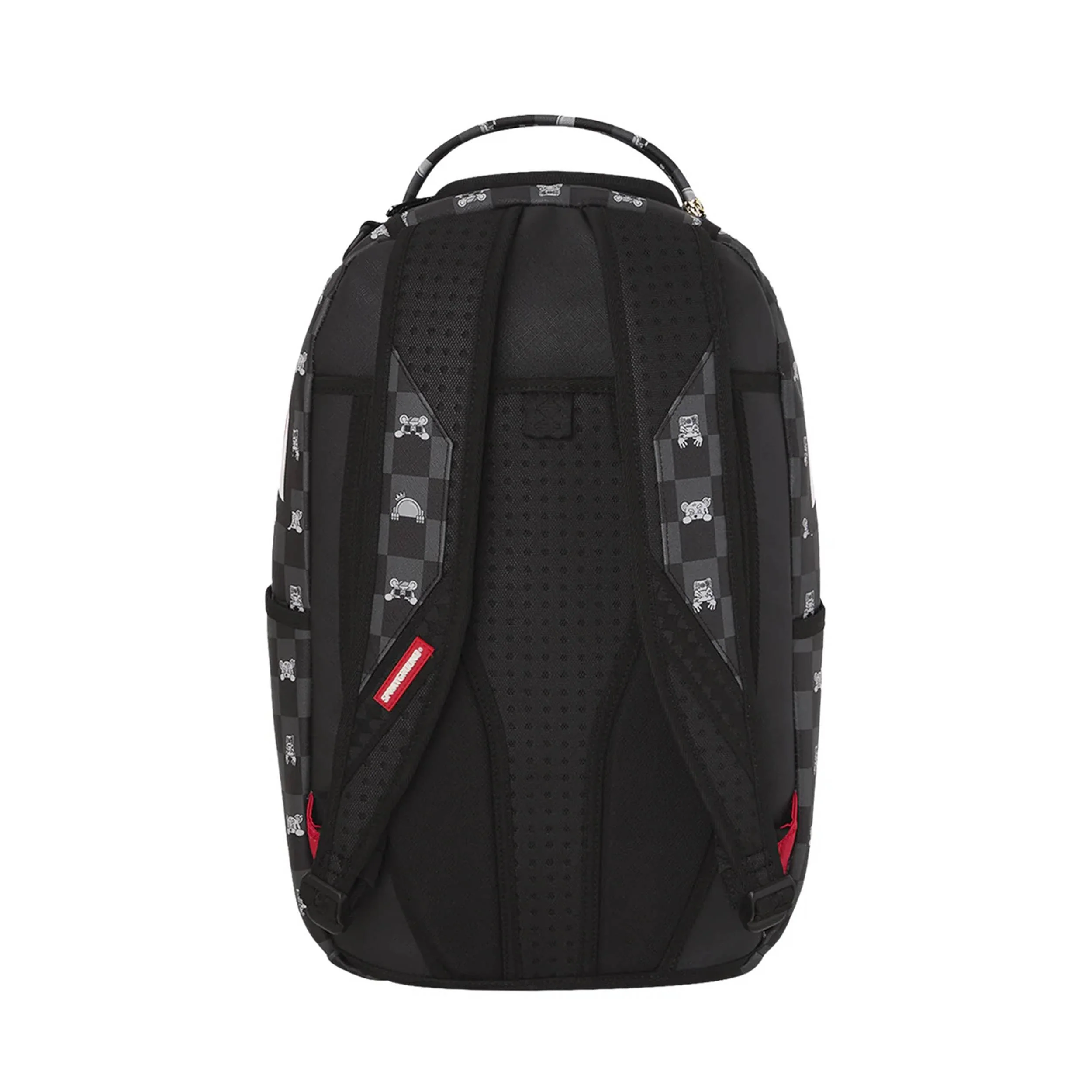 SPRAYGROUND GRAY PEEKING CHARACTER CHECK BACKPACK - Image 3