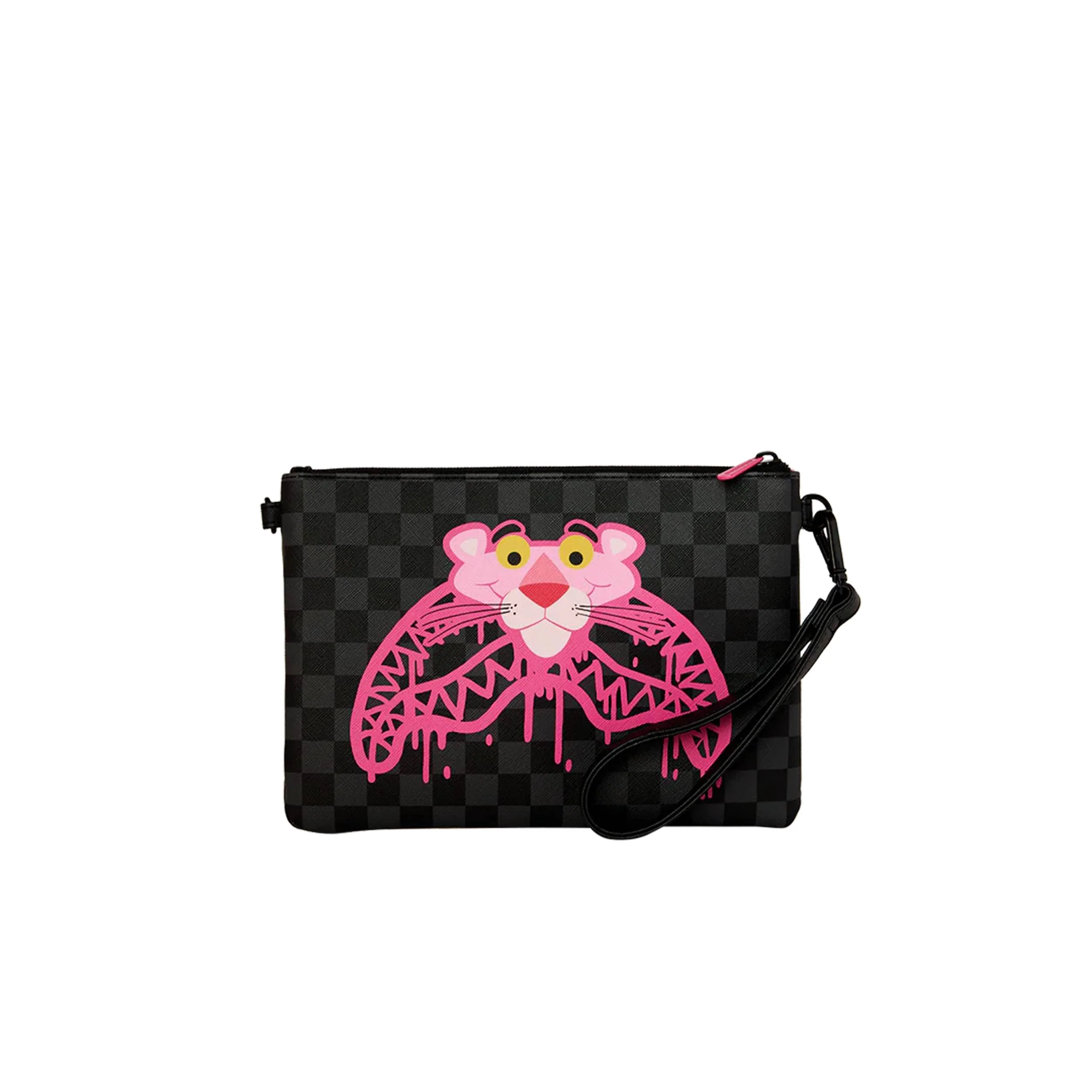 SPRAYGROUND PINK PANTHER DRIPPY DIAMONS CROSSOVER CLUTCH